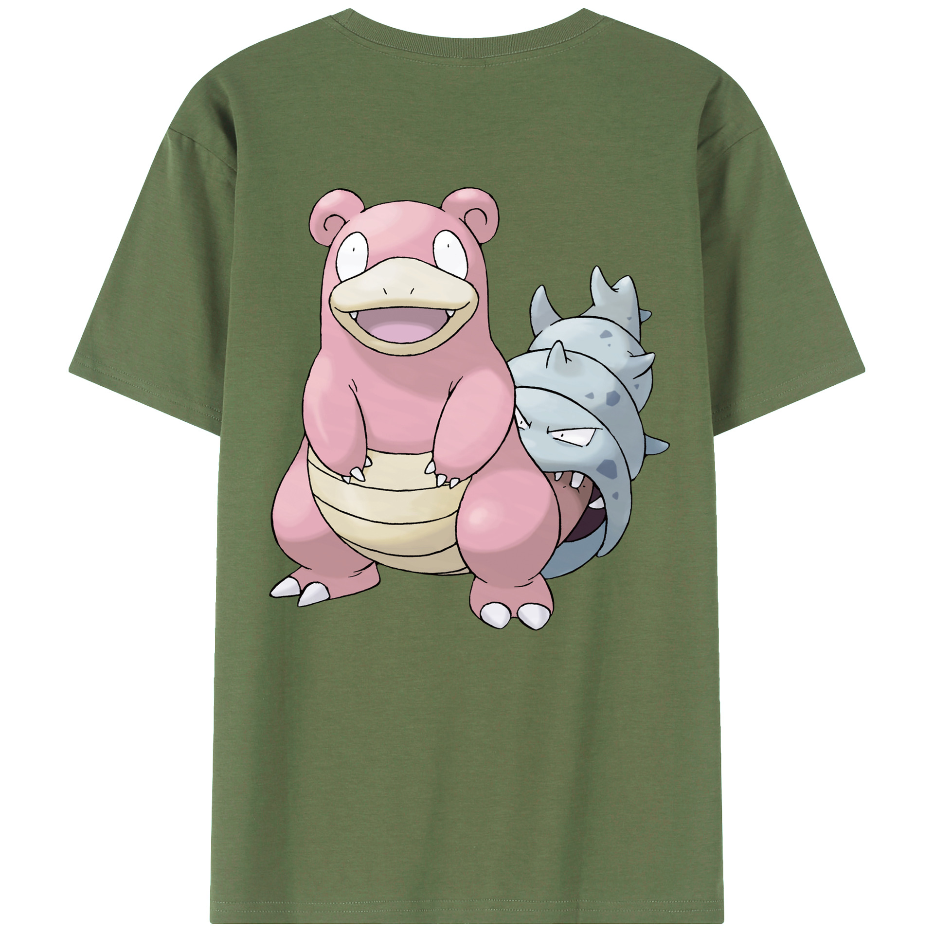 （画像用） ポケットモンスター Pokémon 綿100％ メンズ半袖Tシャツ（バックプリント） 通気性